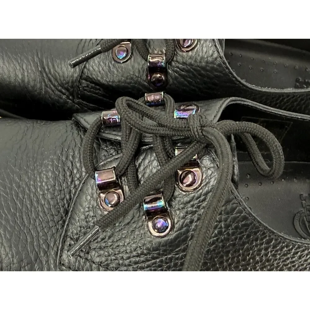 Dr. Martens 1461 Iridescent Hardware Oxford Shoes Black Women's 9 Punk Grunge